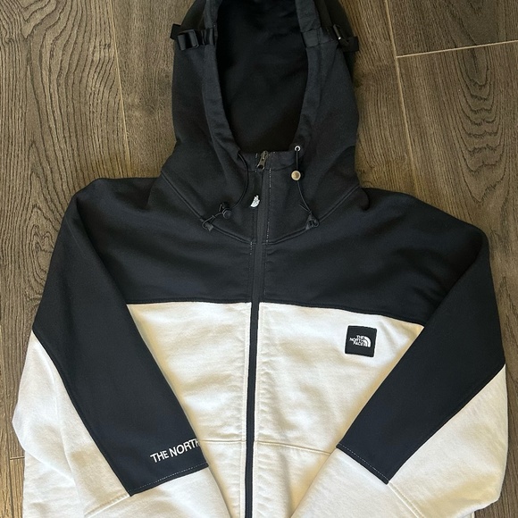 TNF Zip up Hoodie Black/White - Picture 1 of 5